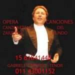 Cantante lirico tenor Gabriele Capurro