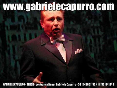 Cantante lirico tenor Gabriele Capurro